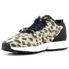 Adidas Originals ZX Flux Comfortable Leopard Print Leather Durable Breathable Supportive Low-Top Marathon Running Shoes Unisex Sneaker B23725