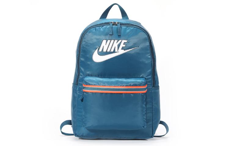 Nike Heritage Polyester Backpack Regular Unisex Blue BA6092-474