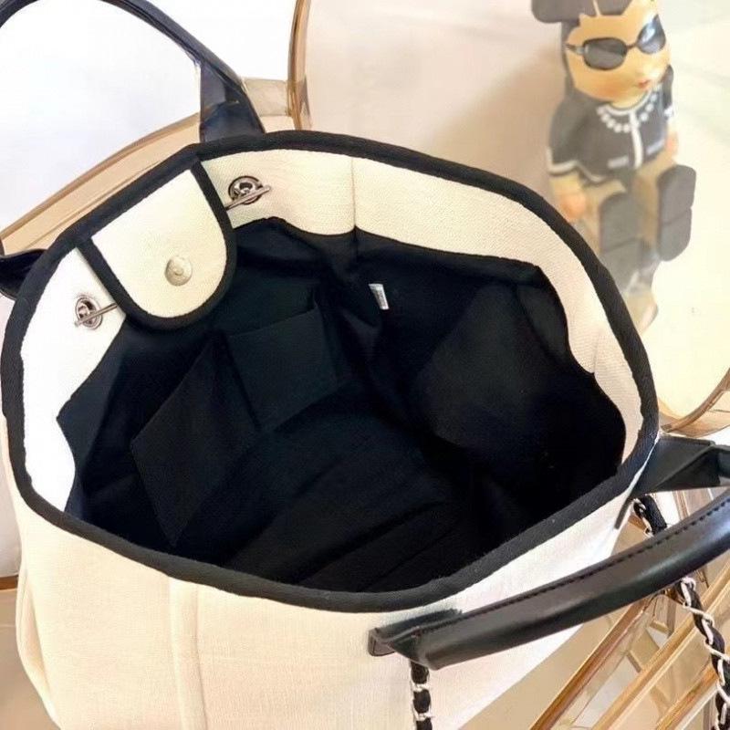 2025 Fashionable Candy Color Large Capacity Embroidered Linen Canvas Beach Tote