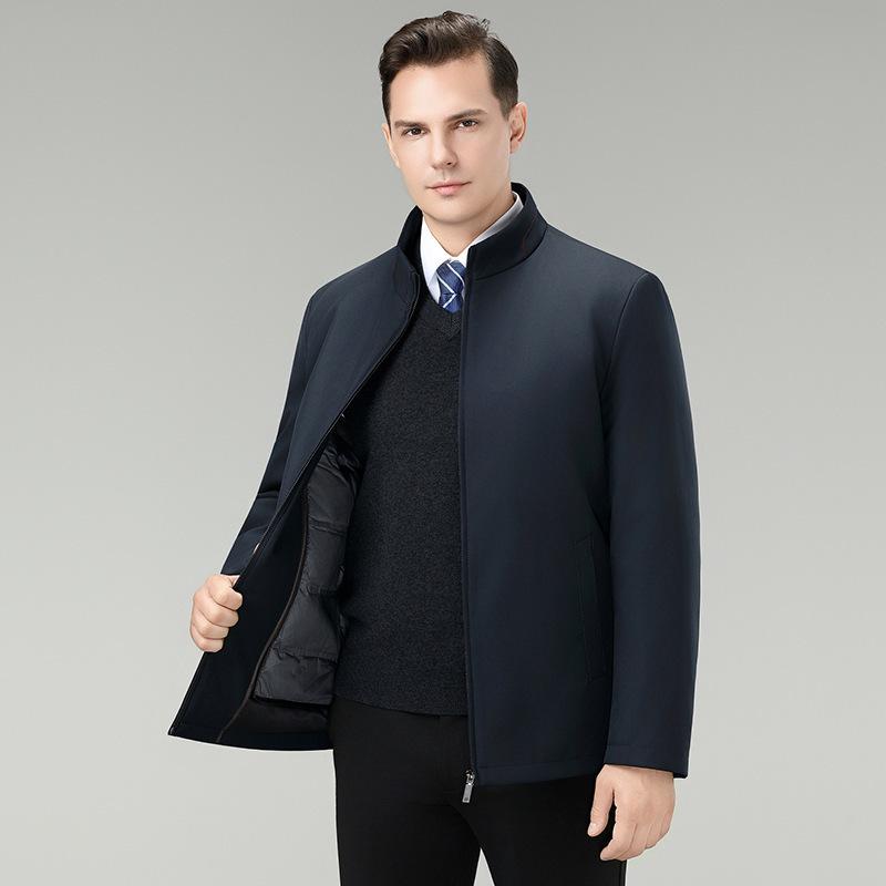 

2025 Men s Winter Down Jacket: Warm, Business Casual for Middle-aged Dads. L темно-зелений колір