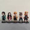 5 Pièces/Ensemble Figurine d'Action Anime Demon Slayer Jouets Dessin Animé PVC Kamado Tanjirou Kamado Nezuko Modèle Poupée Jouet Cadeau Pour Enfants