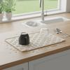 Heat Insulation Silicone Drainage Mat Slope Design Heat Resistant Kitchen Drain Pad Silicone Material