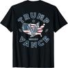 Trump Vance 2024 Retro Stripe Trump JD Vance Vice President ( ON BACK ) T-Shirt
