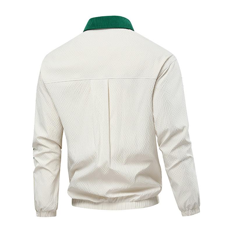 Vår og høst Retro kragejakke Herre Løs og allsidig fritidsjakke