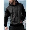 Men S Casual Hooded Cardigan Sweatshirt Jacquard Knit Sport Fitness