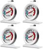 4pcs Refrigerator Freezer Thermometer Measurement Range Large Dial Thermometer (-30°C~30°C/ 20~80°F)