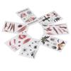 7pcs Fake Scars Tattoo Sticker Temporary Waterproof Zombie Makeup Tattoos for Halloween