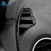 Real Soft Carbon Fiber Trim Sticker For Mercedes Benz SLK R171 2004 2005 2006 2007 2008 2009 2010 Air vent On Sides of Dashboard