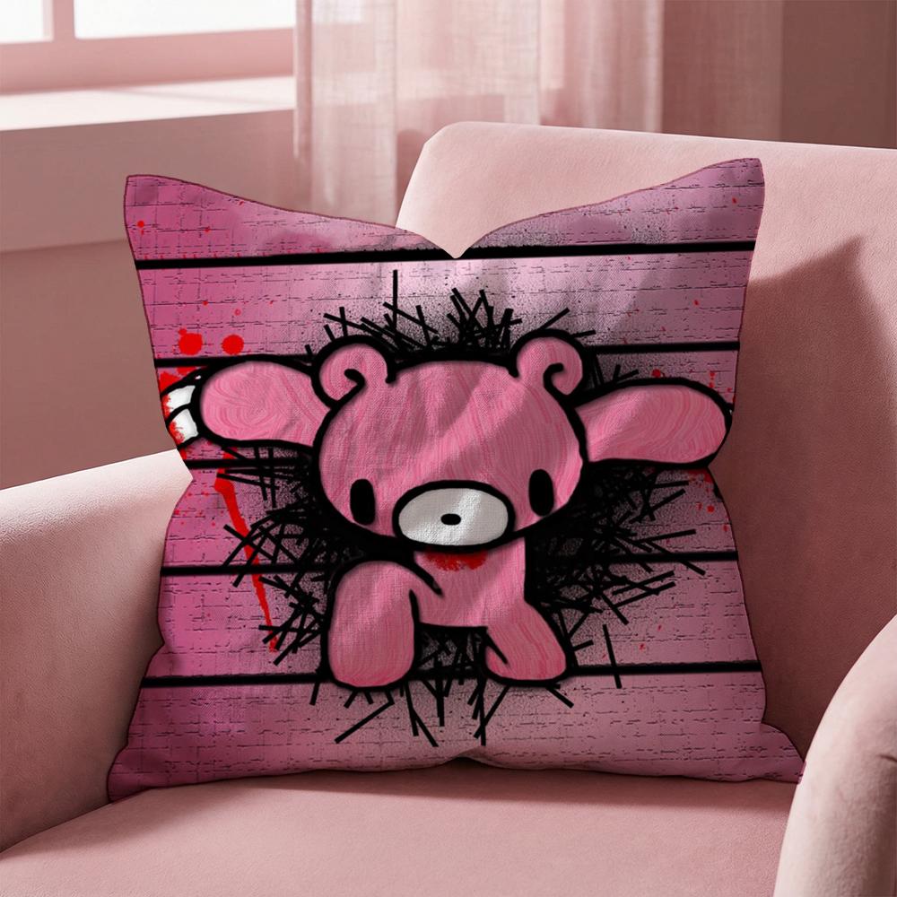 G-Gloomy Bear CARTOON Cushion Cover Multi-Scene Pillow Cover for Home & Car - Reversible, Soft & Durable for Daily Use