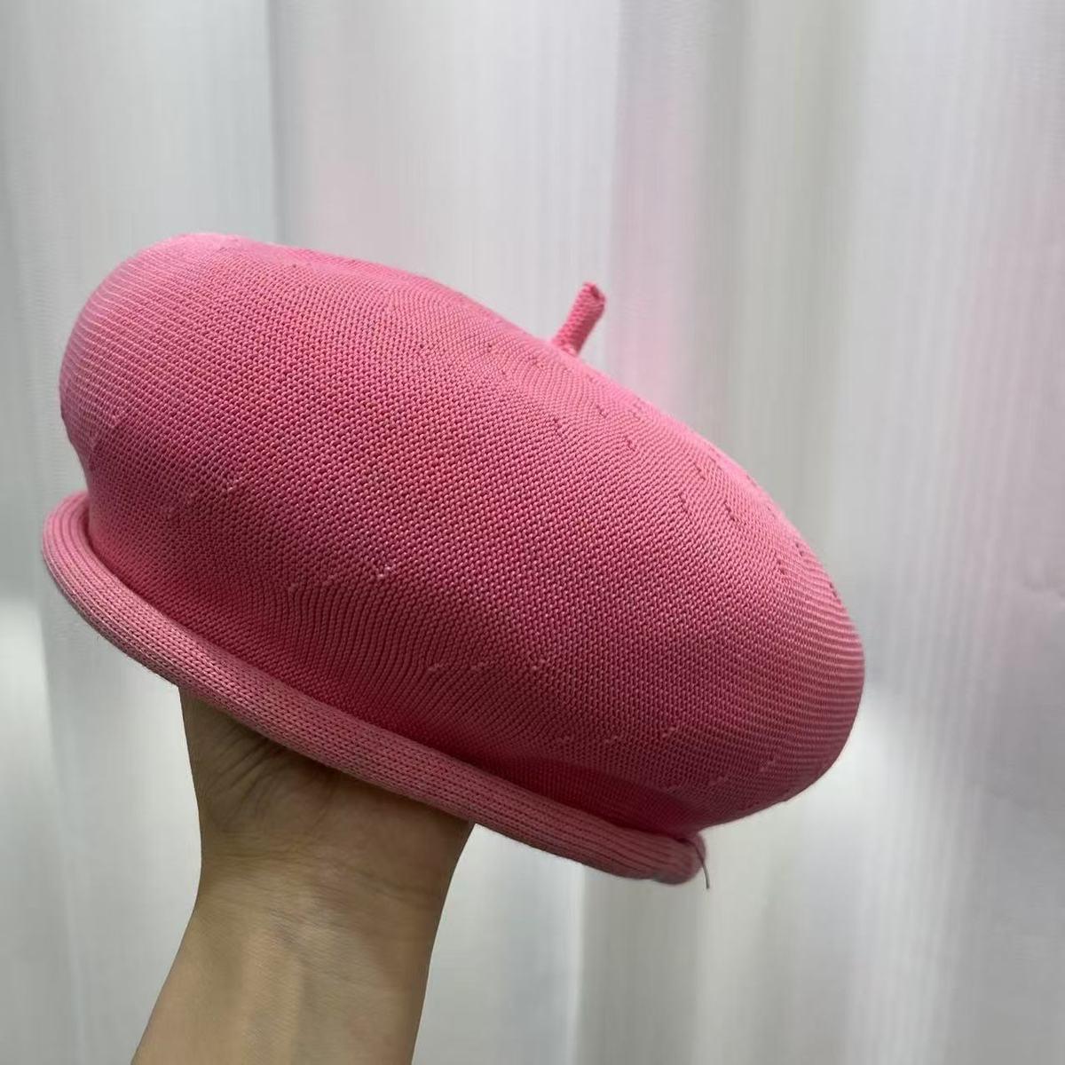 

Майяр Коричневый Трехмерный Дышащий Вязаный Берет Женский Осенне-Зимний Украшение Лица Универсальная Шляпа M (56-58cm)