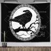 Viking Raven Tapestry Wall Hanging Hippie Vikings Norse Tapestrys Tarot Witchcraft Aesthetic Room Decoration Tapiz Home Decor