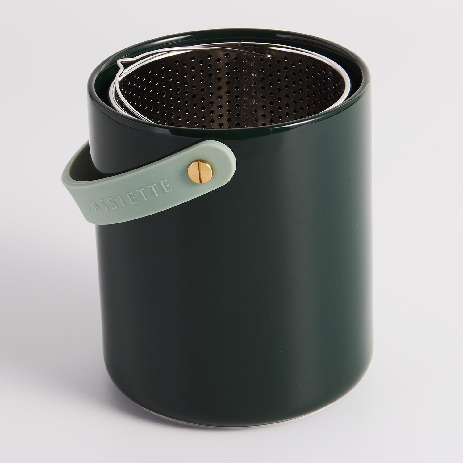 Контейнер для хранения столовых приборов дезинфекции ЛАССИЕТТЭ без бежевогозеленого цвета ПФОА БПА свободный зелёный 4925₽