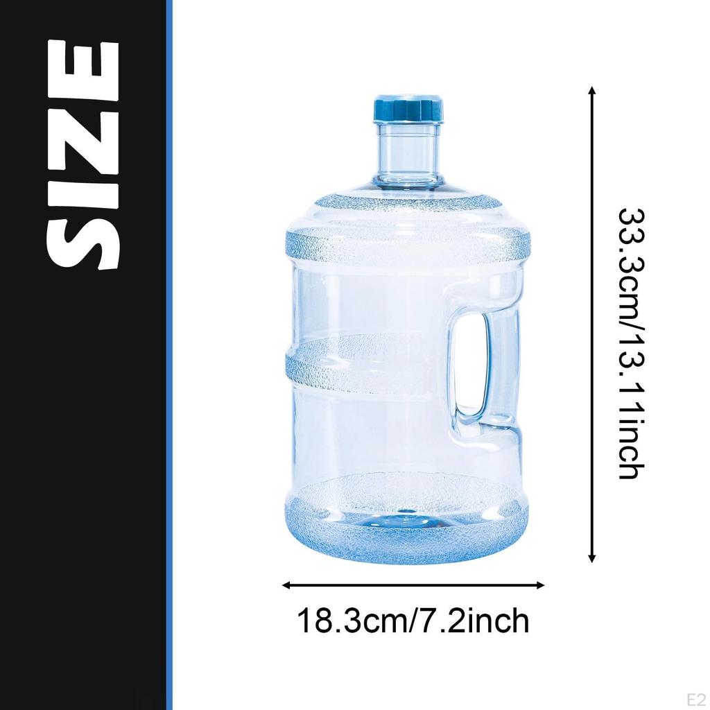 Water Container Dispenser Bottle Food Grade with A Spare Lid Carrier Jug for Emergency Outdoor