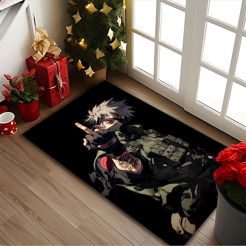 [naruto Printed Carpet] Non-slip Office Rug, Cozy Area Carprt for Living Room Use, Soft Home Sofa Chair Mat