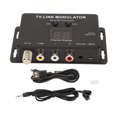 TV Link Modülatör Destek PAL NTSC Kararlı Küçük AV - RF Dönüştürücü Set Üstü Kutu için IR Geri Dönüş ile