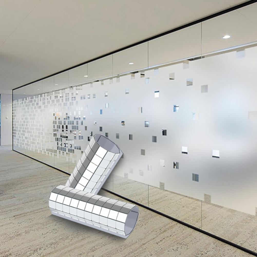 Self-adhesive Mirror Mosaic Tiles Stickers Mini Square Mirror Tape DIY Craft Decoration Reflective Glass Tiles Home Decor