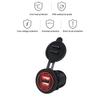 New Dual USB Charger Socket Power Outlet 2.4A & 2.4A for Car Boat Marine Motorcycle