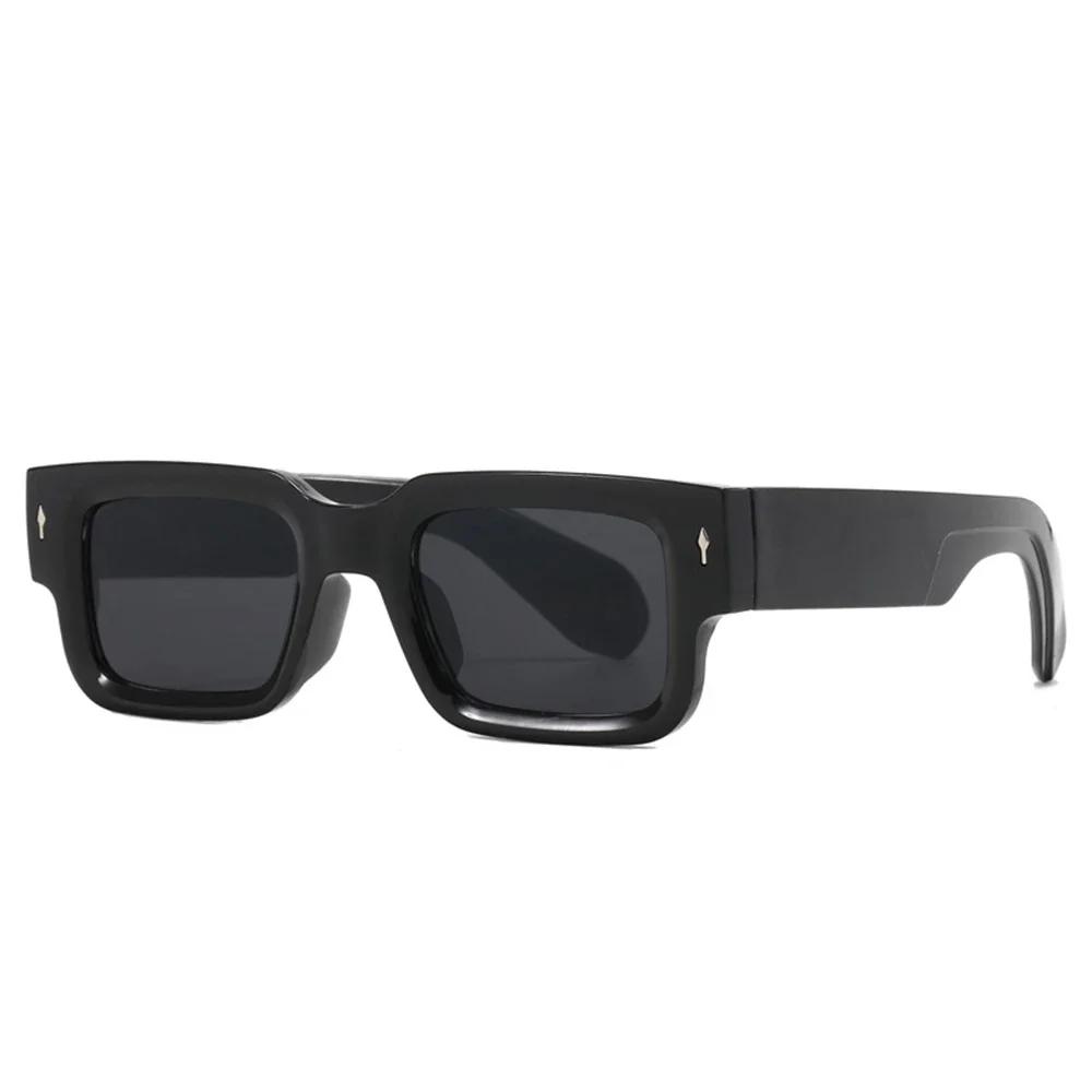 Retro Square Sunglasses For Men Women Vintage Luxury Rivet Designer Sun Glasses Fashion Arrow Shades UV400 Eyewear