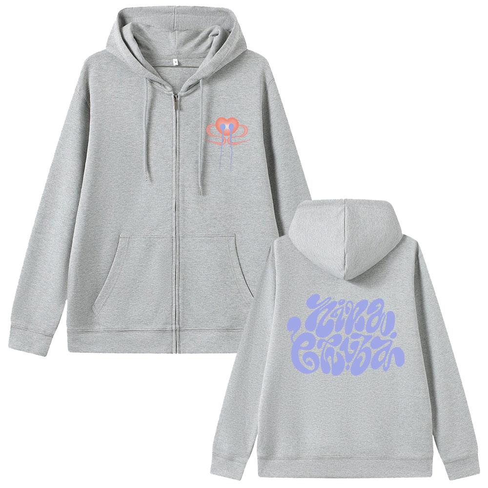 Nina Chuba Tour Cover Zipper Hoodie Men Women Fashion Pop Music Streetwear Unisex Vintage Casual Zip Up Jacket