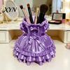 Teacher Gift Pen Holder 3D Printed Dress Shape Holder, Cute Desk Organizer Cup for Makeup Brushes Stationery, Creative Home Office Decor Small Item
