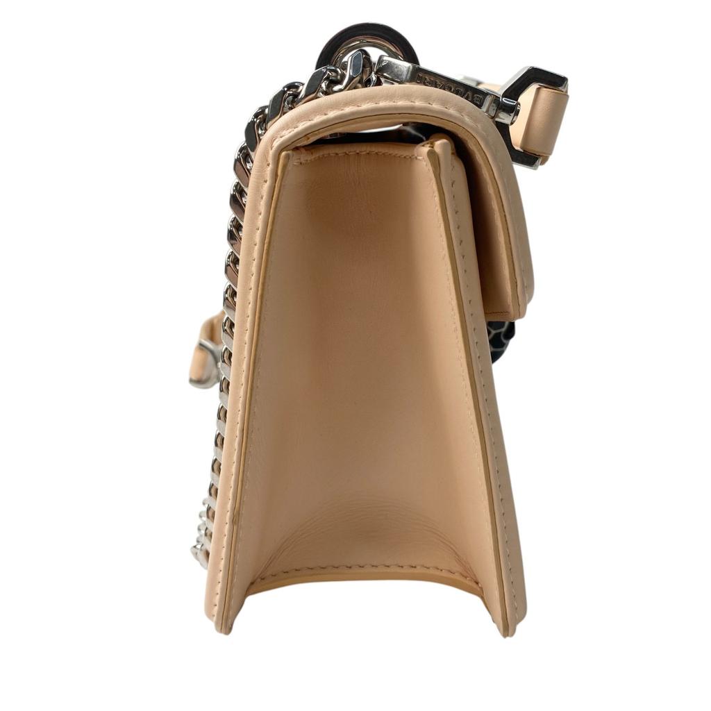 Używana torebka na ramię BVLGARI Różowa skóra Kobiety