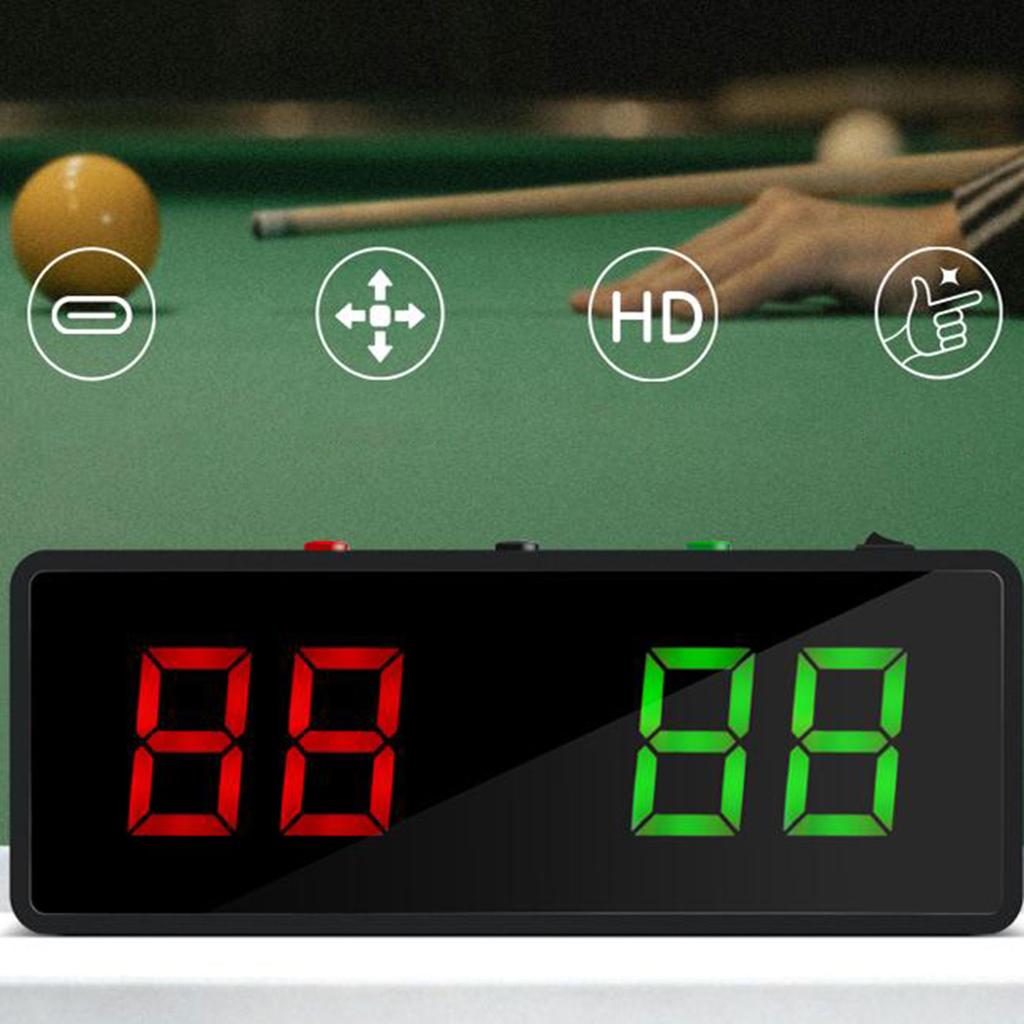 Elektronická výsledková tabule na kulečník Přenosný zapisovač skóre Profesionální Lehká Digitální výsledková tabule Snadno použitelná Pevná