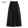 Women's Elegant Linen Vest & Skirt Set