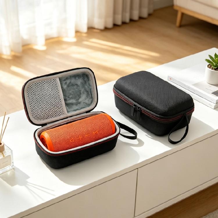 Speaker Travel Storage Handbag for M6 M9 Portable Speakers, Hard Shell Carry Case with Soft Lining and Side Grip Hold