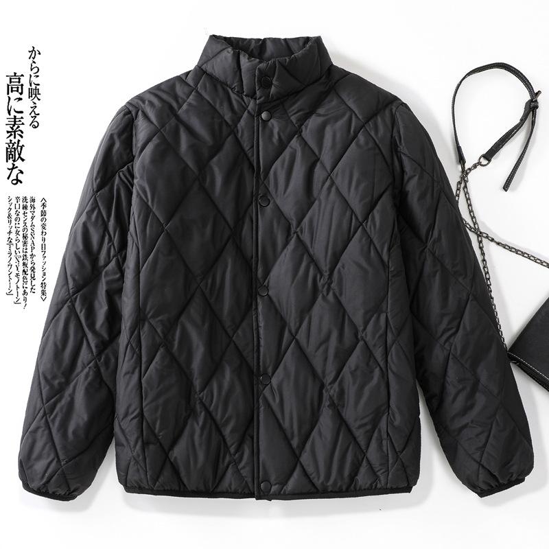 

Новая ветрозащитная легкая утолщенная теплая куртка кэжуал спортивного стиля с высоким воротником-стойкой свободного кроя короткой длины из высококачественной ткани XL