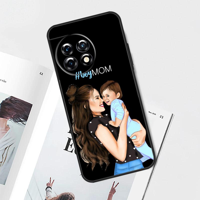 Super Dad Mom Baby Girl Twin Case For OnePlus Nord CE 5 3 4 Lite N20 N30 OnePlus 15 13 12 11 9 10 Pro 13T 13R 10T Cover