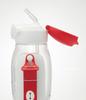 Skater Water Bottle with Disney Baymax 25 Kids' Straw, 530ml, One-Push Operation, (PDSH6DX)