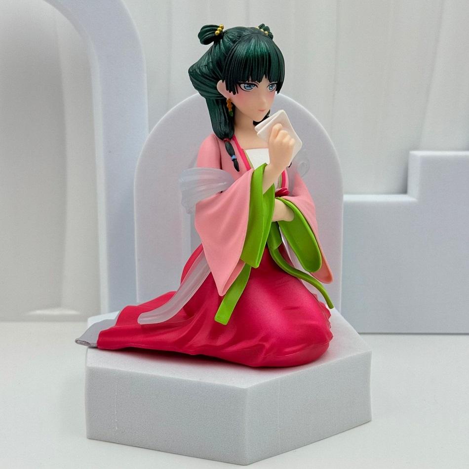 Anime Medicine House Girl's Whispering Cat 13cm Sitting Posture Cartoon Figurines Desktop Ornament Toy Gifts