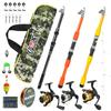 FTK Fishing Rod Set: 3pcs 1.8-Meter Telescopic Lure Fishing Set—Portable, Beginner-Friendly, with Carry Bag