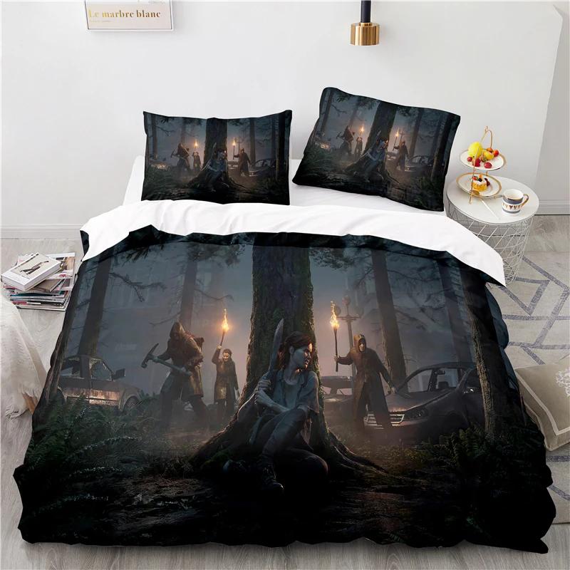 3D Printed Game The Last of Us Duvet Cover Pillowcase Bedding Set Double Twin Full Queen King Adult Kids Bedclothes Quilt Cover