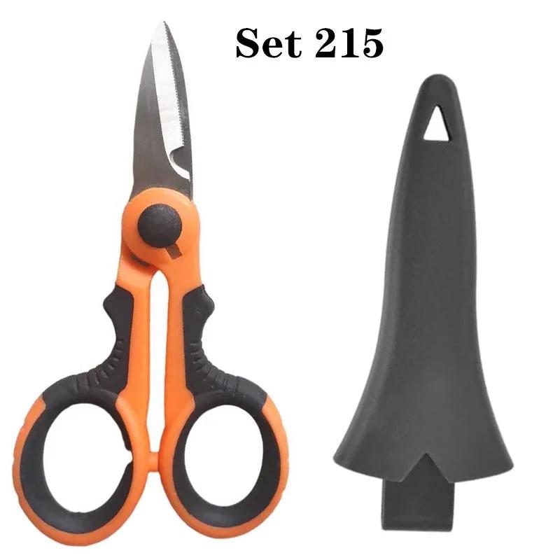 New High Carbon Steel Scissors Household Shears Tools Electrician Scissors Stripping Wire Cut Tools for Fabrics, Paper and Cable