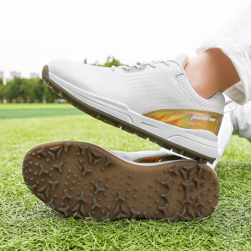 Lechuang THESTRON Men's Professional Golf Shoes, Large Size US 7-14
