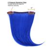 Hair Bangs 2Clips Clip-in Synthetic Hair Extension Rainbow Colorful Frontal Fake Fringe Hairpiece Instant Creative Hairstyle