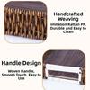 Handwoven Wicker Serving Tray Woven Handheld Plastic Rattan Storage Tray  Kitchen Storage