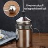 Nonrust Steel Manual Milk Frother Double Layer Whisks For Homemade Coffee No Electricity Need Portable Design