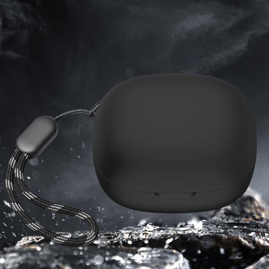 Pokrowiec na słuchawki z pełnym pokryciem i amortyzacją wstrząsów, z wiszącą linką, poduszka na słuchawki bezprzewodowe do Anker Soundcore R50i