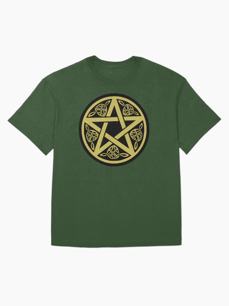 Pentangle Wicca Pentagram Witch Druid Pagan Wiccan Witchcraft Magic Symbol Oversized T-Shirt
