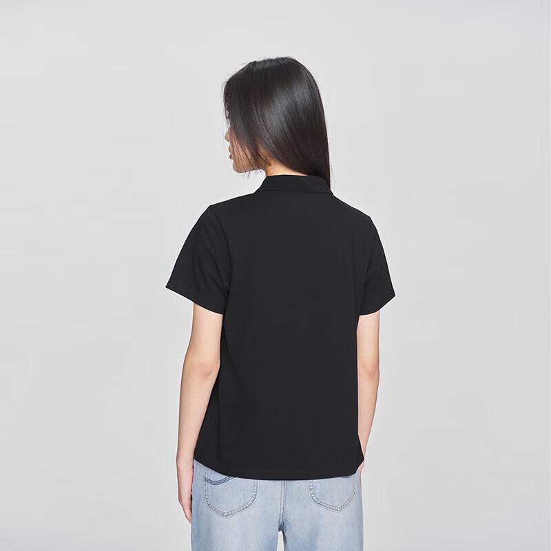 Lee Women's Standard Fit Embroidered Logo Polo Shirt