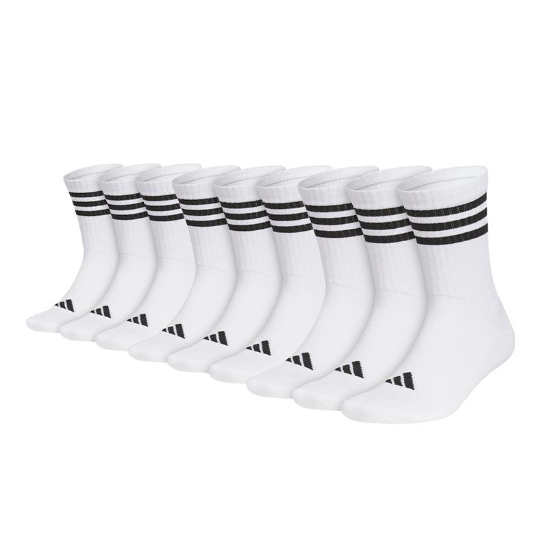 adidas CUSHIONED CREW SOCKS Crew Socks Unisex White/Black JN4867