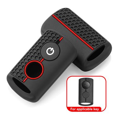 Capa de Silicone para Chaveiro de Controle Remoto de 2 Botões para Yamaha NVX NVX155 Xmax XMAX300 QBIX AEROX JAUNS Capa de Carcaça para Chave Inteligente de Motocicleta 2018 2019