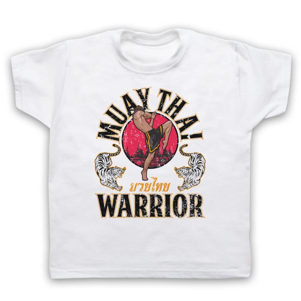 Muay Thai Warrior Martial Arts Expert Mma Fight Slogan Kids Childs T-Shirt