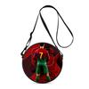 Bolso Redondo con Estampado de Fútbol Bolso Cruzado Casual para Mujer Mejores Regalos Bolso Cruzado Casual Diario Plano 2D