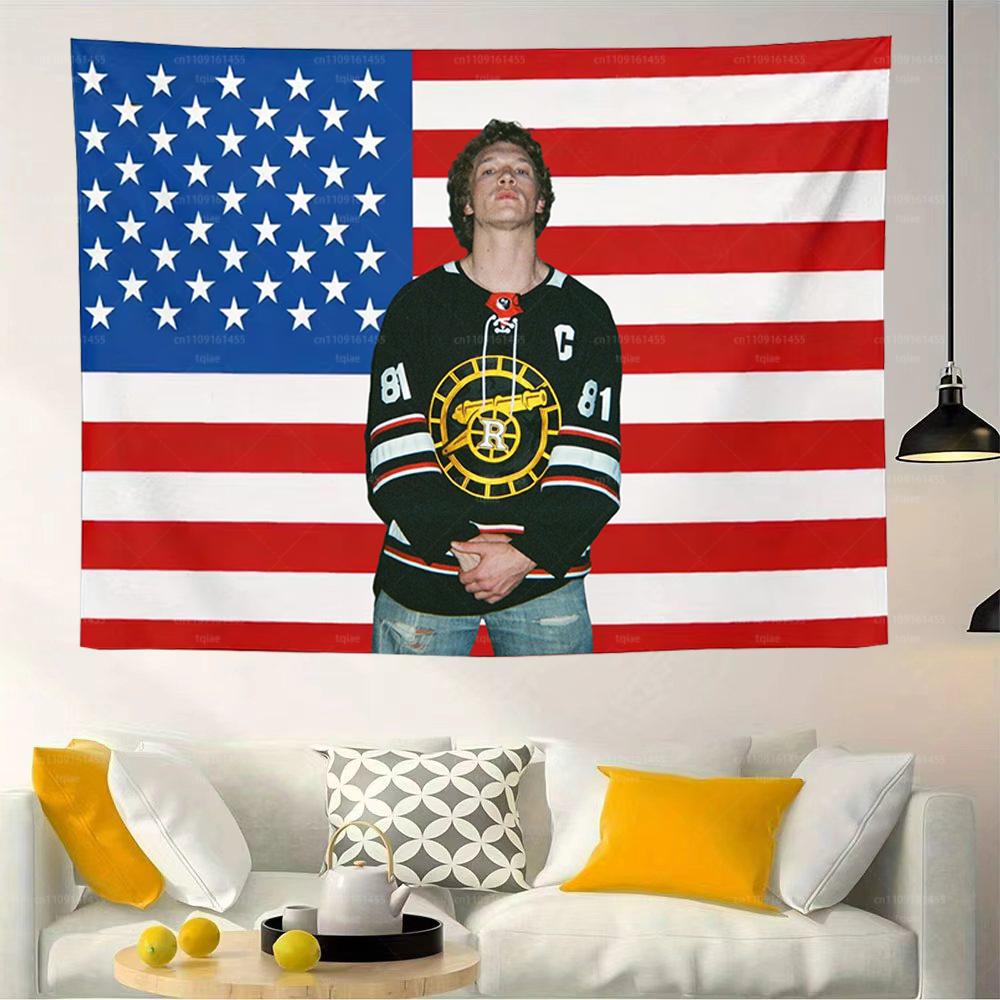HR Hockey IIlya Flag Tapestry Humorous Bedroom Restaurant Bar Party Wall Decor