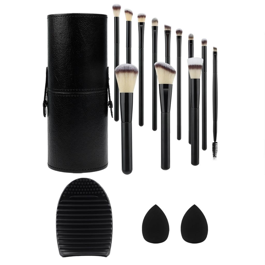 12PCS Professional Makeup Brushes Set Eyeshadow Foundation Concealer Blending Blush Brush Kabuki Soft Fluffy Women Beauty Tool