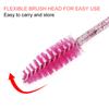 50 Stück Nylon-Make-up-Pinsel, Mascara-Stäbe, Wimpern, Augenbrauen, tragbarer Einwegpinsel