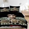 Money Power Scarface Print 3Pcs Bedding Setduvet Cover With 2 Bedropillowcase Home Birthday Gift